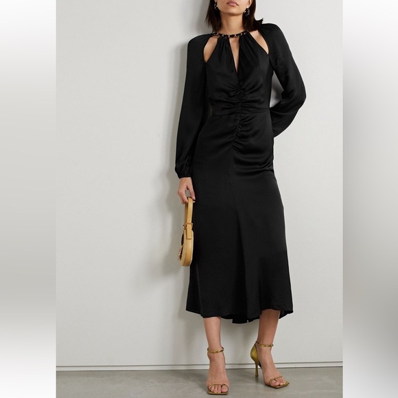 Veronica Beard Dresses & Skirts - Veronica Beard chain embellished silk blend chiffon midi dress
